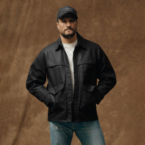 Giacca cruiser in tin cloth foderata di Filson | Black (Black)