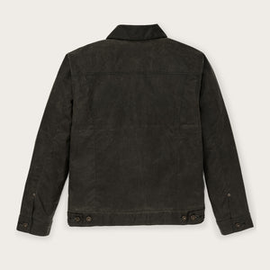 Tin cloth short lined cruiser jacket by Filson | Beluga (Gray)