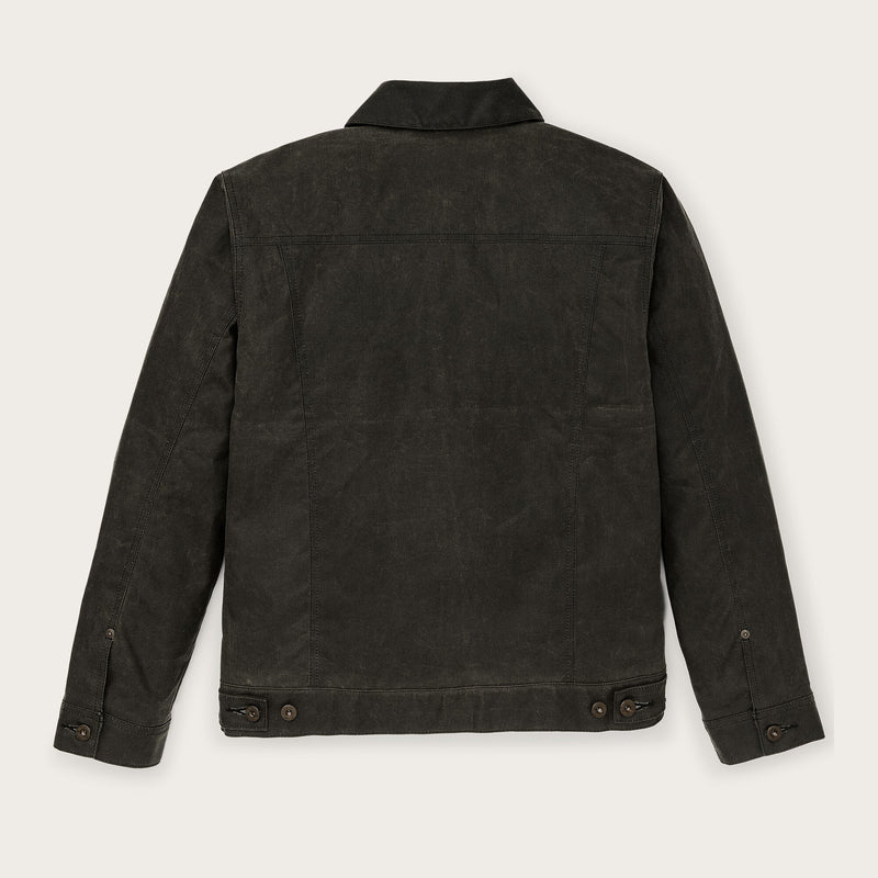Tin cloth short lined cruiser jacket by Filson | Beluga (Gray)