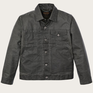 Veste cruiser en tin cloth doublée courte par Filson | Castor gray (Grey)