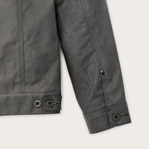 Veste cruiser en tin cloth doublée courte par Filson | Castor gray (Grey)