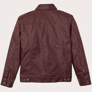 Veste cruiser en tin cloth doublée courte par Filson | Fired brick (Red)