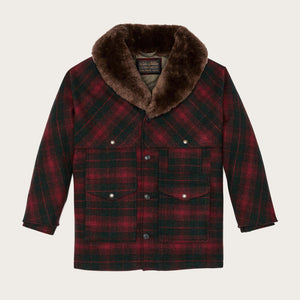 Lined mackinaw wool packer coat di Filson | Burgundy dark (Red)