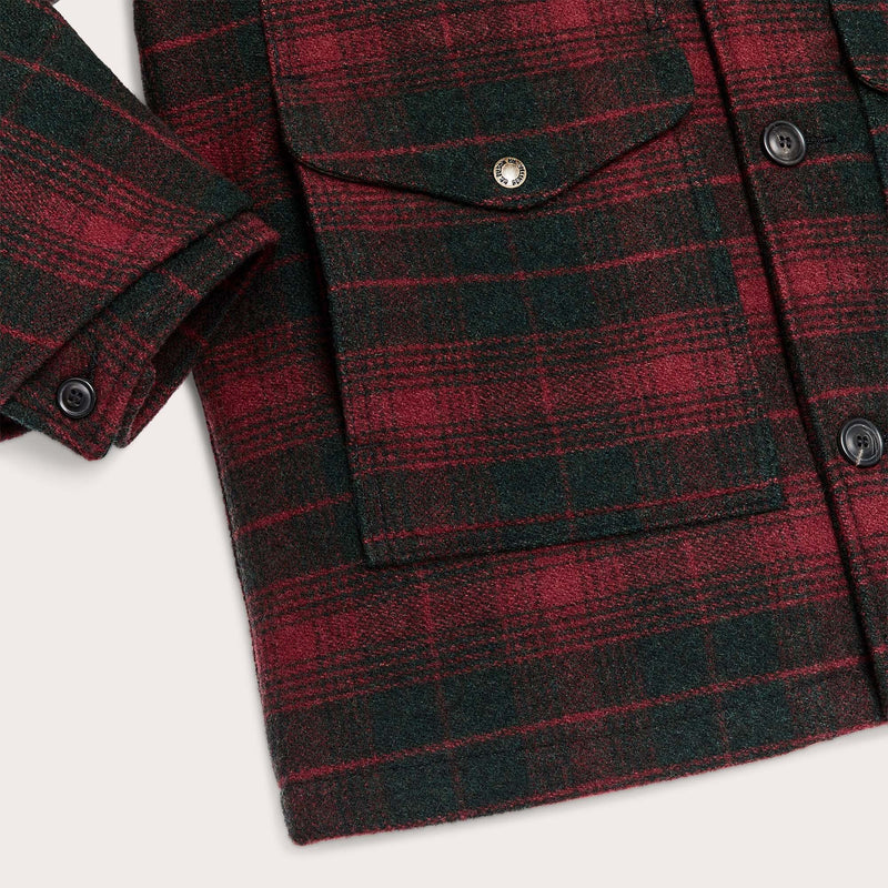 Lined mackinaw wool packer coat di Filson | Burgundy dark (Red)