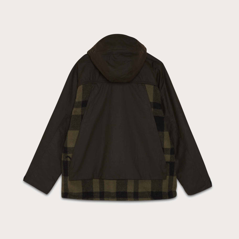 Mackinaw wool hunting jacket di Filson | Otter green / black heritage plaid x (Green)