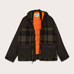 Mackinaw wool hunting jacket di Filson | Otter green / black heritage plaid x (Green)