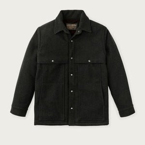 Lined mackinaw wool cape coat von Filson | Peat black (Gray)