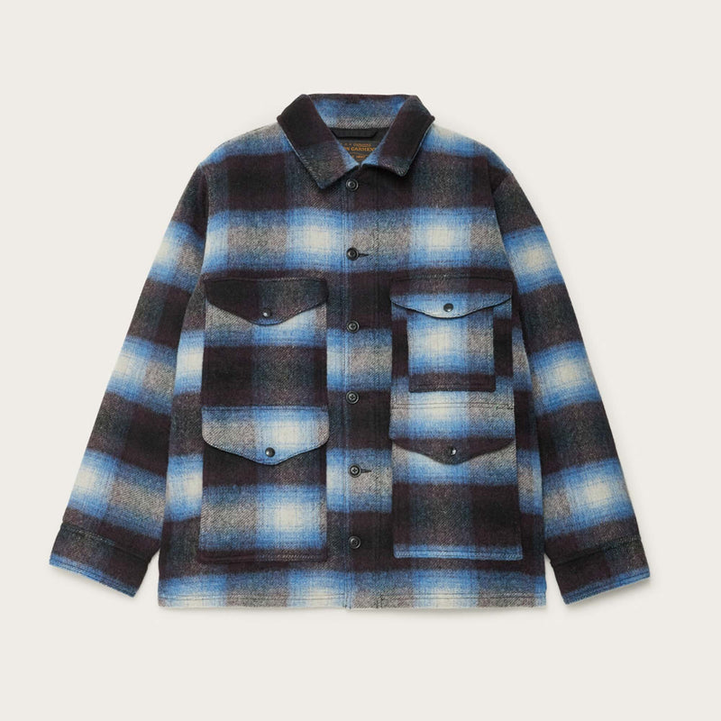 Knitted wool cruiser von Filson | Blue / black plaid (Blue)
