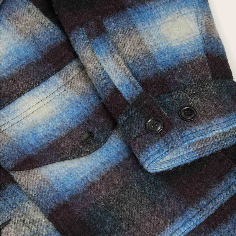 Knitted wool cruiser von Filson | Blue / black plaid (Blue)