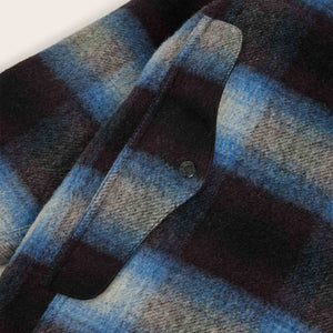 Knitted wool cruiser von Filson | Blue / black plaid (Blue)