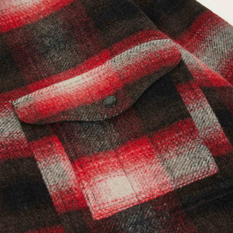 Knitted wool cruiser by Filson | Red/black plaid (Red)