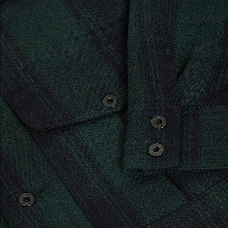 Veste journeyman en laine par Filson | Blue/green check (Green)