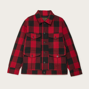 Veste journeyman en laine par Filson | Red/black buffalo (Red)