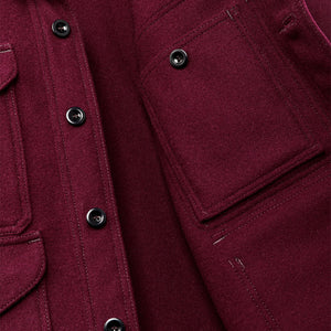 1940s mackinaw wool cruiser jacket by Filson | Wine (Red)