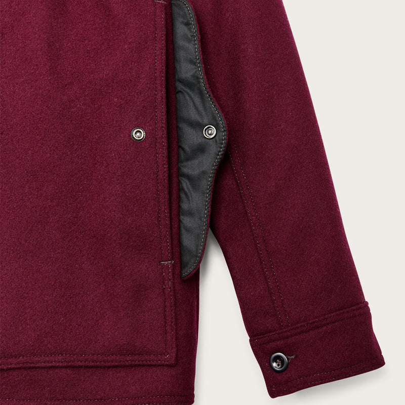 1940s mackinaw wool cruiser jacket by Filson | Wine (Red)