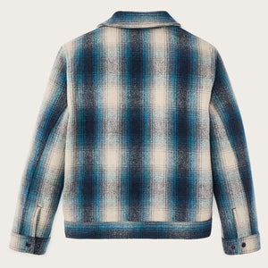 Mackinaw wool work jacket by Filson | Teal / gray ombre (Blue)