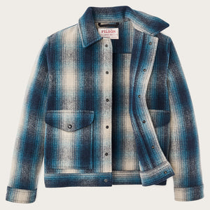 Mackinaw wool work jacket by Filson | Teal / gray ombre (Blue)