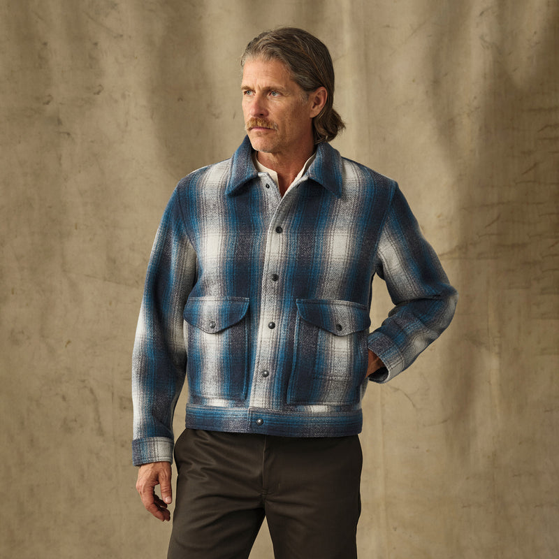 Mackinaw wool work jacket von Filson | Teal / gray ombre (Blue)