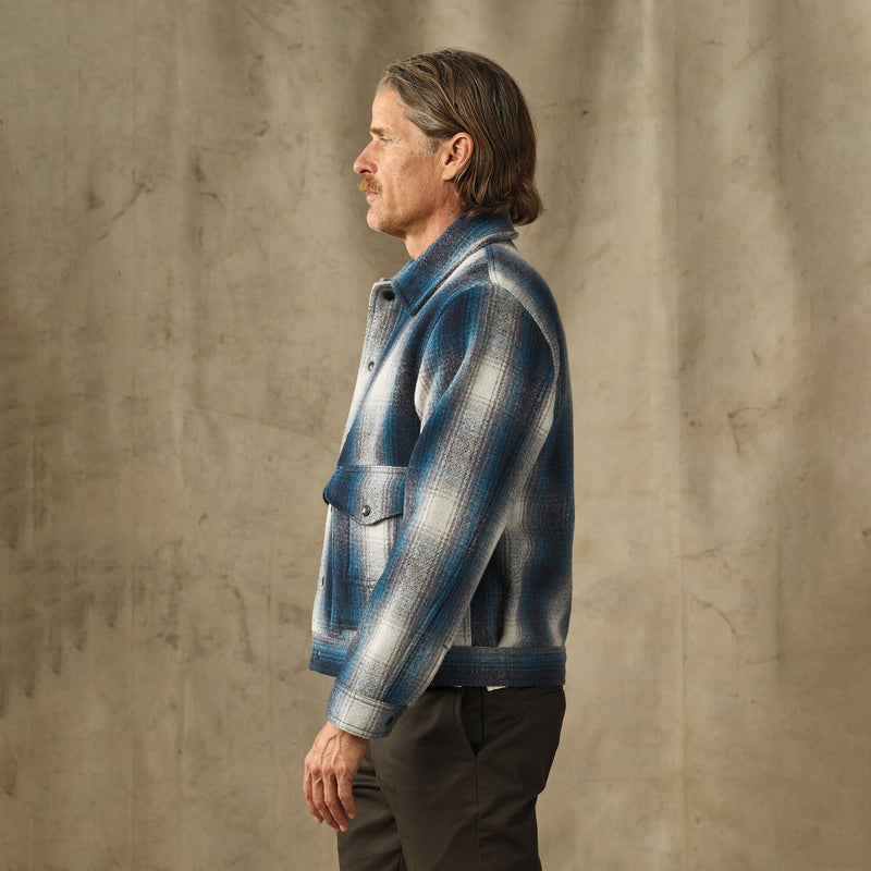 Mackinaw wool work jacket von Filson | Teal / gray ombre (Blue)