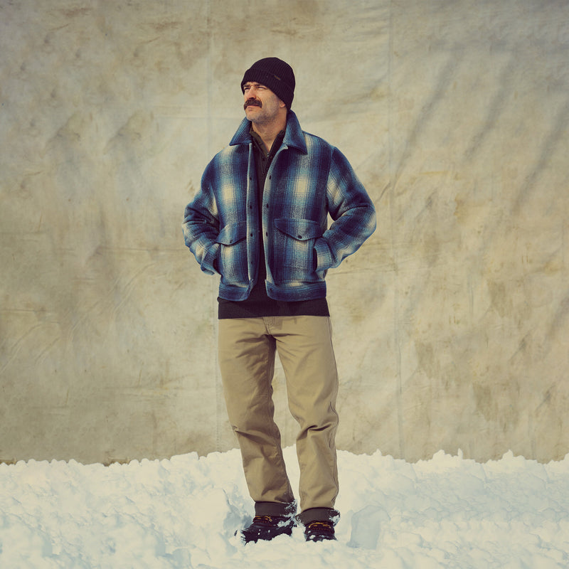 Mackinaw wool work jacket von Filson | Teal / gray ombre (Blue)