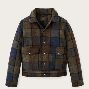 Veste de travail en laine mackinaw von Filson | Blue / brown / gray plaid (Multicolor)