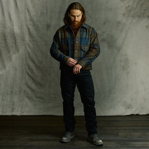 Veste de travail en laine mackinaw von Filson | Blue / brown / gray plaid (Multicolor)