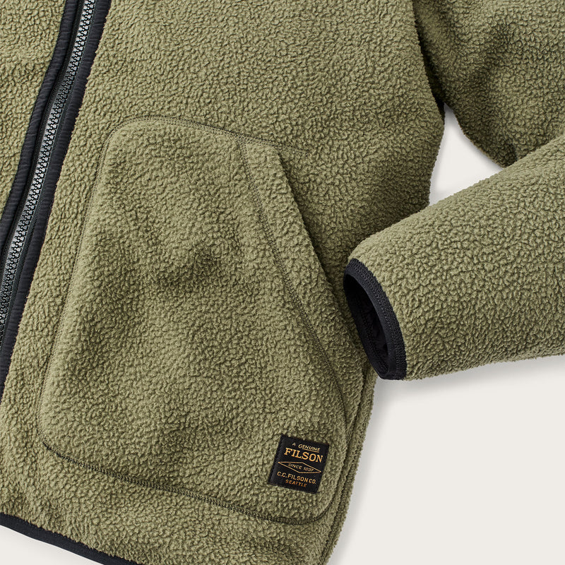 Giacca in pile reversibile di Filson | Dark olive drab (Black)