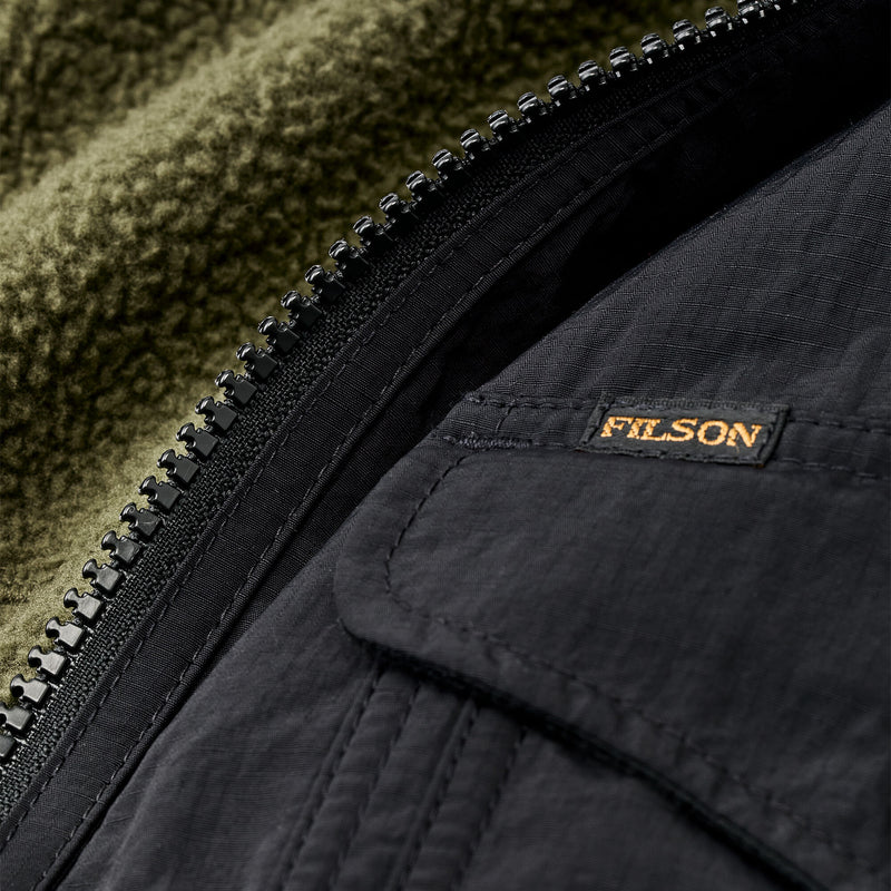 Giacca in pile reversibile di Filson | Dark olive drab (Black)