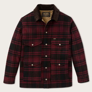 Spokane insulated cruiser by Filson | Port / black plaid (Red)
