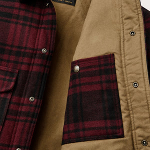 Spokane insulated cruiser by Filson | Port / black plaid (Red)