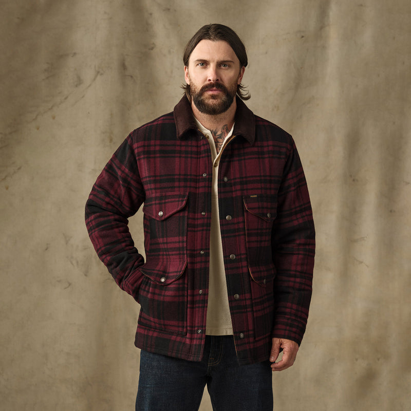 Spokane insulated cruiser von Filson | Port / black plaid (Red)