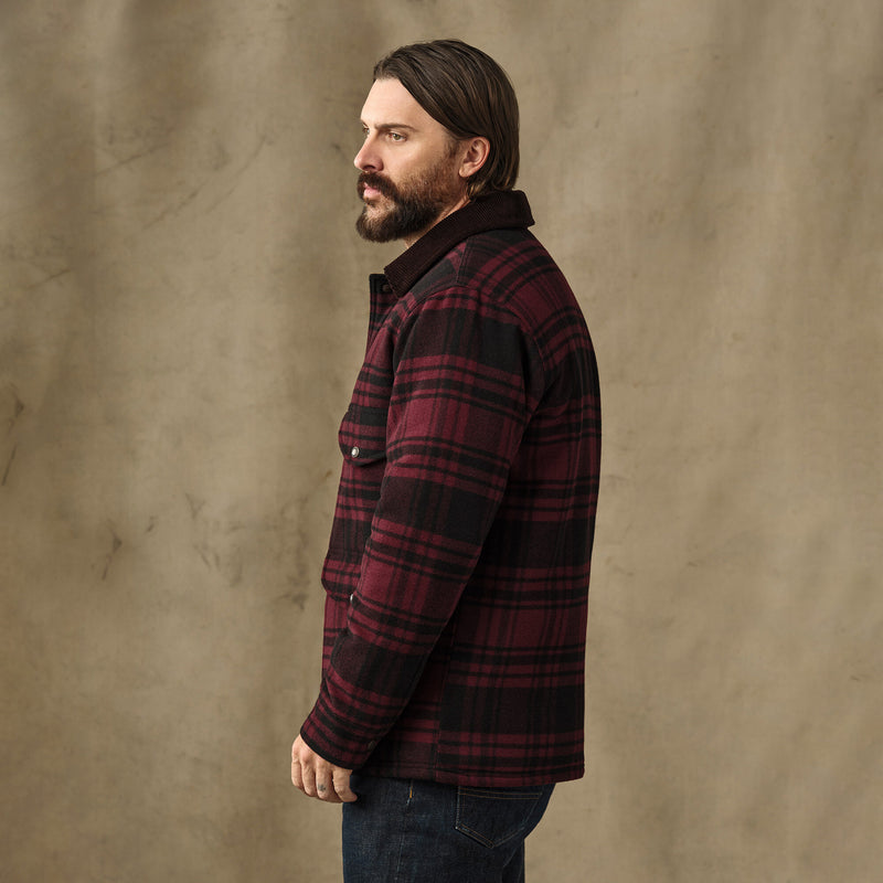 Spokane insulated cruiser von Filson | Port / black plaid (Red)