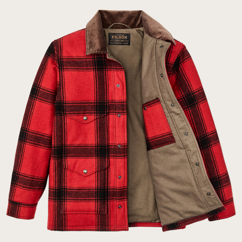 Spokane insulated cruiser by Filson | Red / black windowpa (Red)