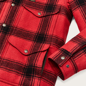 Spokane insulated cruiser by Filson | Red / black windowpa (Red)