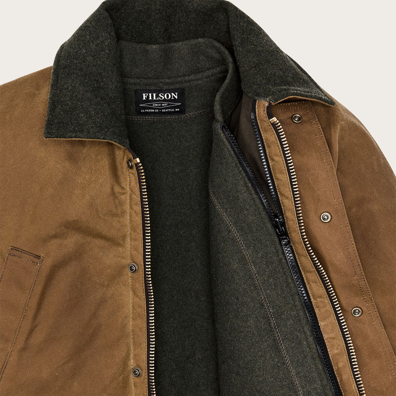 Veste field doublée en tin cloth von Filson | Dark tan (Brown)