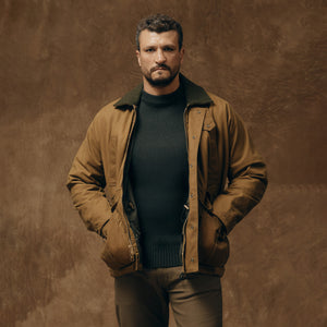 Veste field doublée en tin cloth von Filson | Dark tan (Brown)