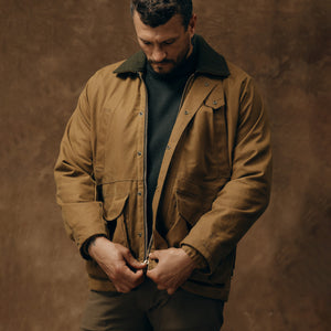 Veste field doublée en tin cloth von Filson | Dark tan (Brown)