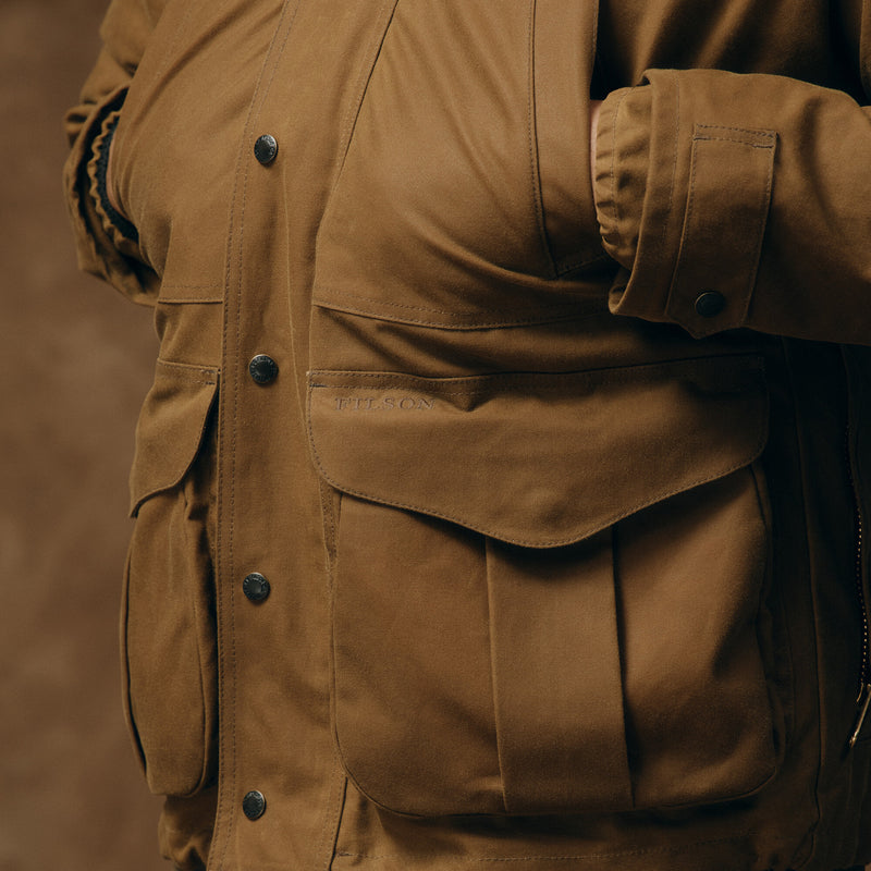 Veste field doublée en tin cloth von Filson | Dark tan (Brown)