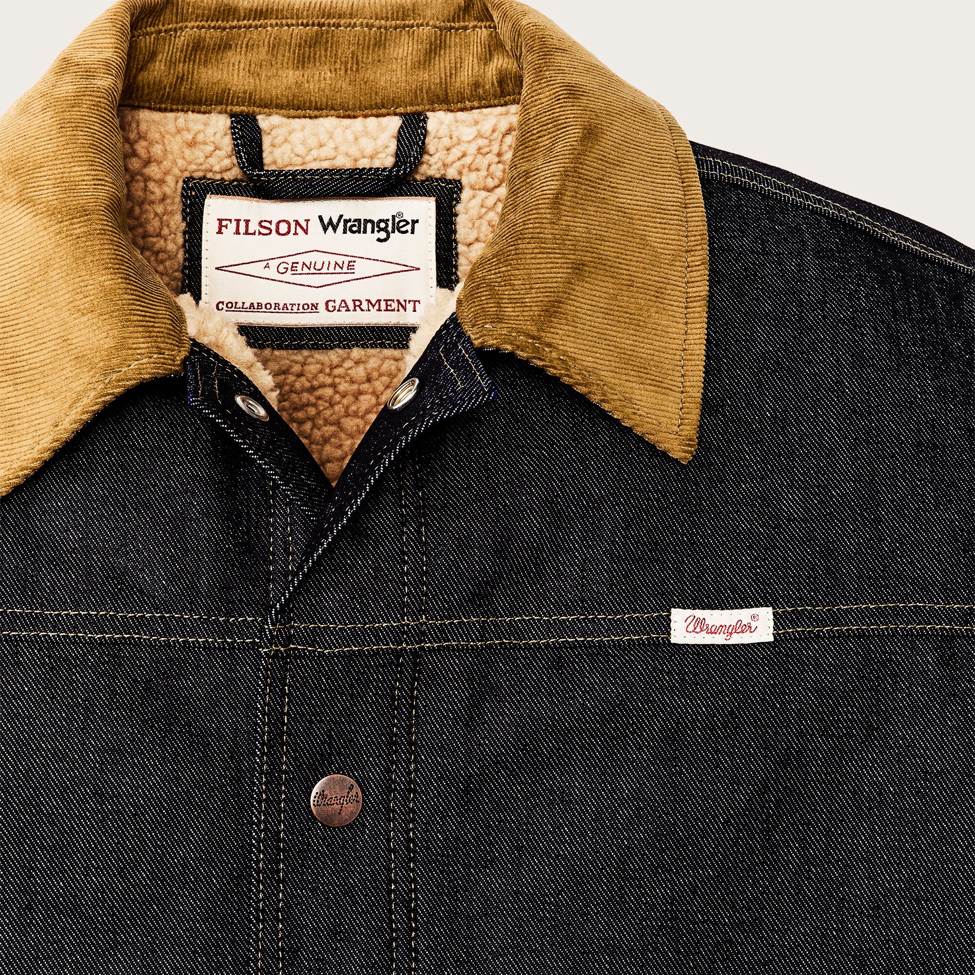 Filson Guide Jacket Wrangler x filson denim work jacket by Filson | Indigo