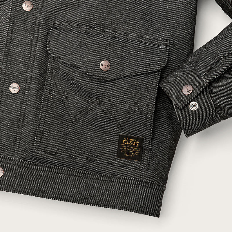 Wrangler x filson denim work jacket von Filson | Black (Gray)