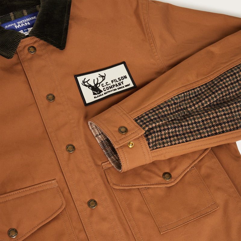 Filson x junya watanabe work jacket by Filson | Beige / navy green (Beige)