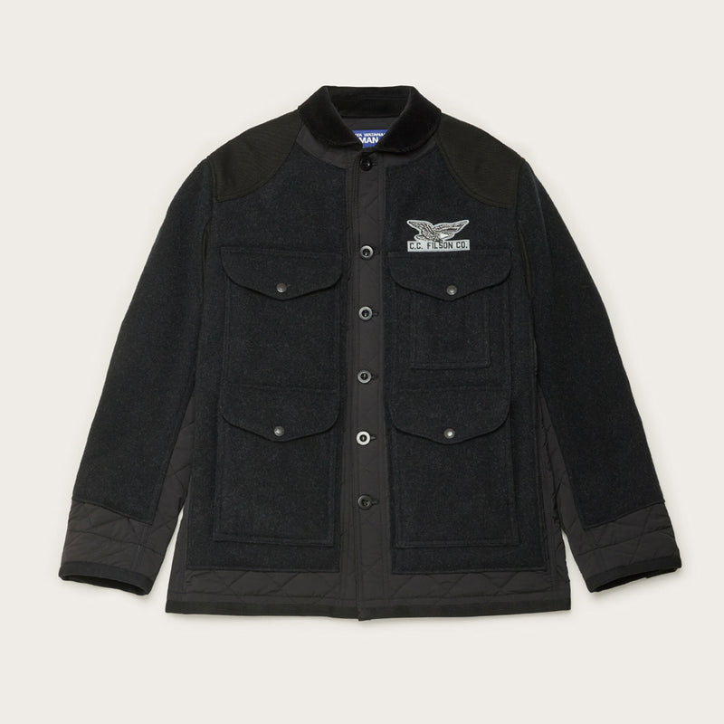 Filson x junya watanabe padded wool jacket by Filson | Charcoal / black (Black)