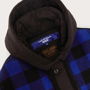 Filson x junya watanabe checked wool insulated jacket von Filson | Black / navy black (Blue)