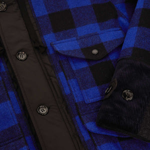 Filson x junya watanabe checked wool insulated jacket von Filson | Black / navy black (Blue)