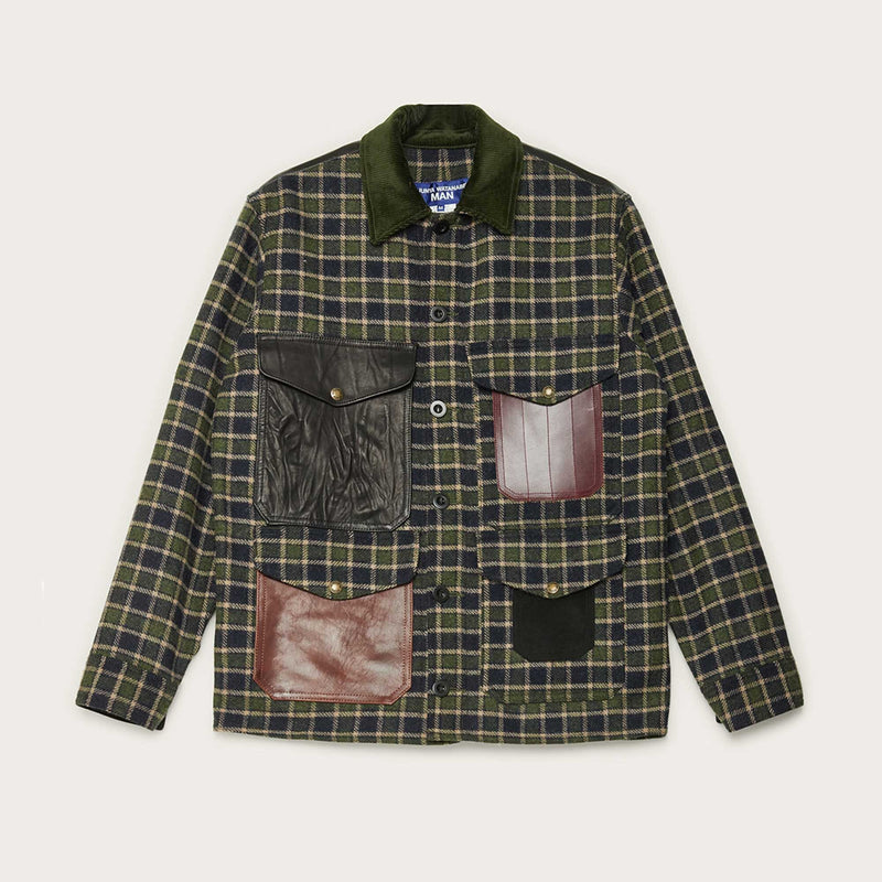 Filson × junya watanabe jac-shirt en laine à carreaux par Filson | Navy green beige / b (Green)
