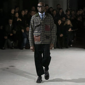 Filson × junya watanabe jac-shirt en laine à carreaux par Filson | Navy green beige / b (Green)