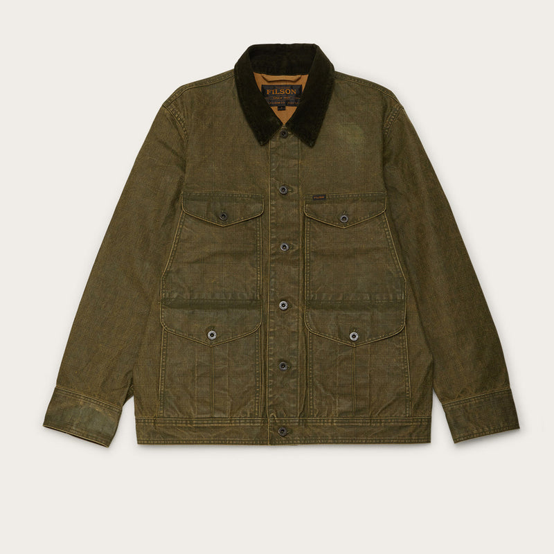 Coated journeyman jacket by Filson | Dark olive/tan (Green)