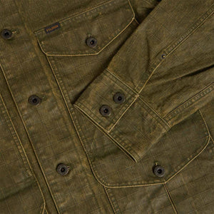 Coated journeyman jacket by Filson | Dark olive/tan (Green)
