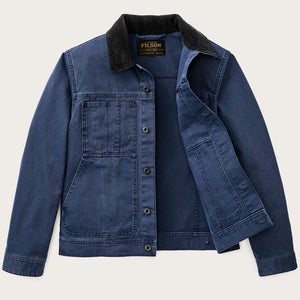 Rustic canvas short cruiser jacket von Filson | Indigo (Blue)