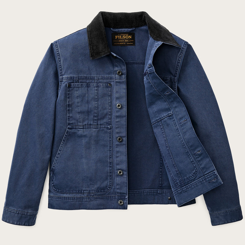 Rustic canvas short cruiser jacket von Filson | Indigo (Blue)